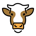 Cow Face SVG Icon